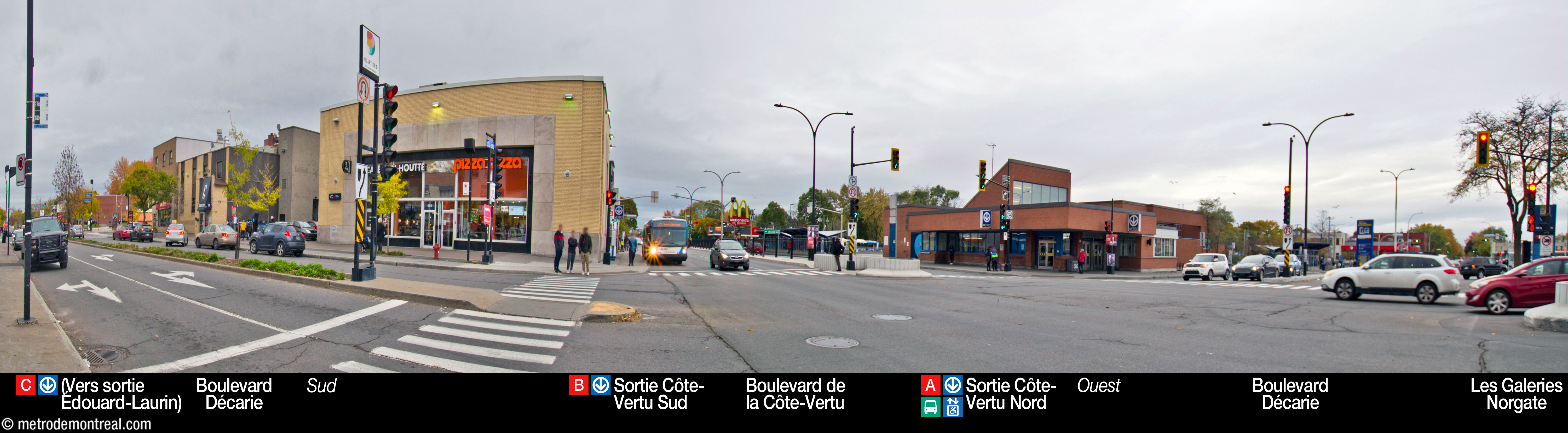 Côte-Vertu - Alentours de la station Côte-Vertu - Alentours de la station