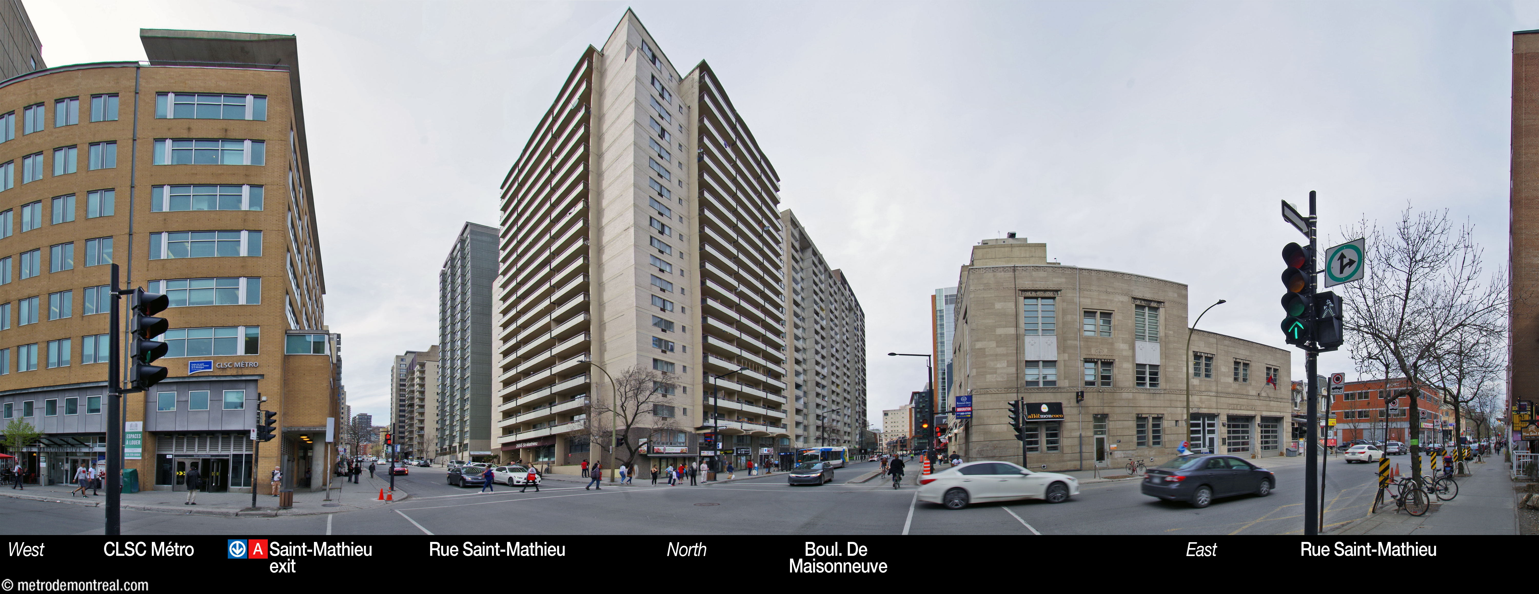 Guy-Concordia - Station surroundings (Saint-Mathieu exit) Guy-Concordia - Station surroundings (Saint-Mathieu exit)