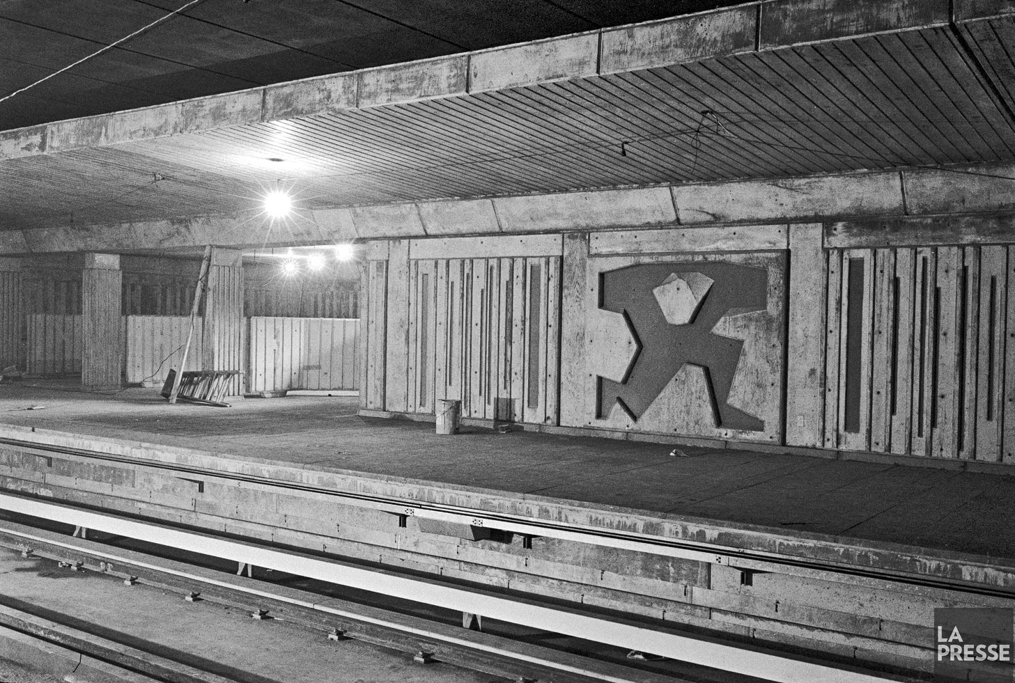 Les quais en chantier en janvier 1967.