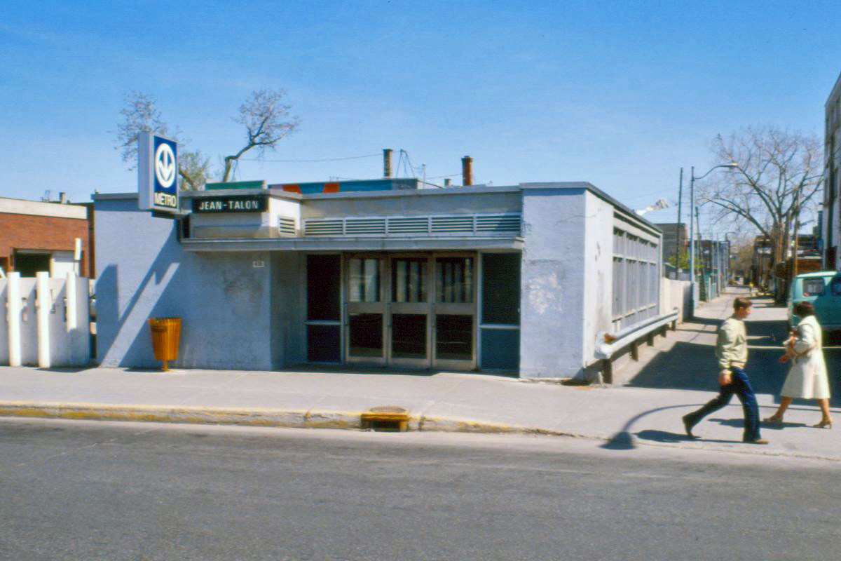 Le premier édicule Jean-Talon Sud.
