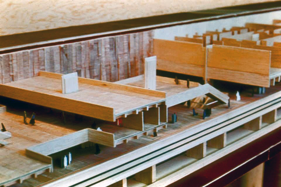Maquette architecturale de la station