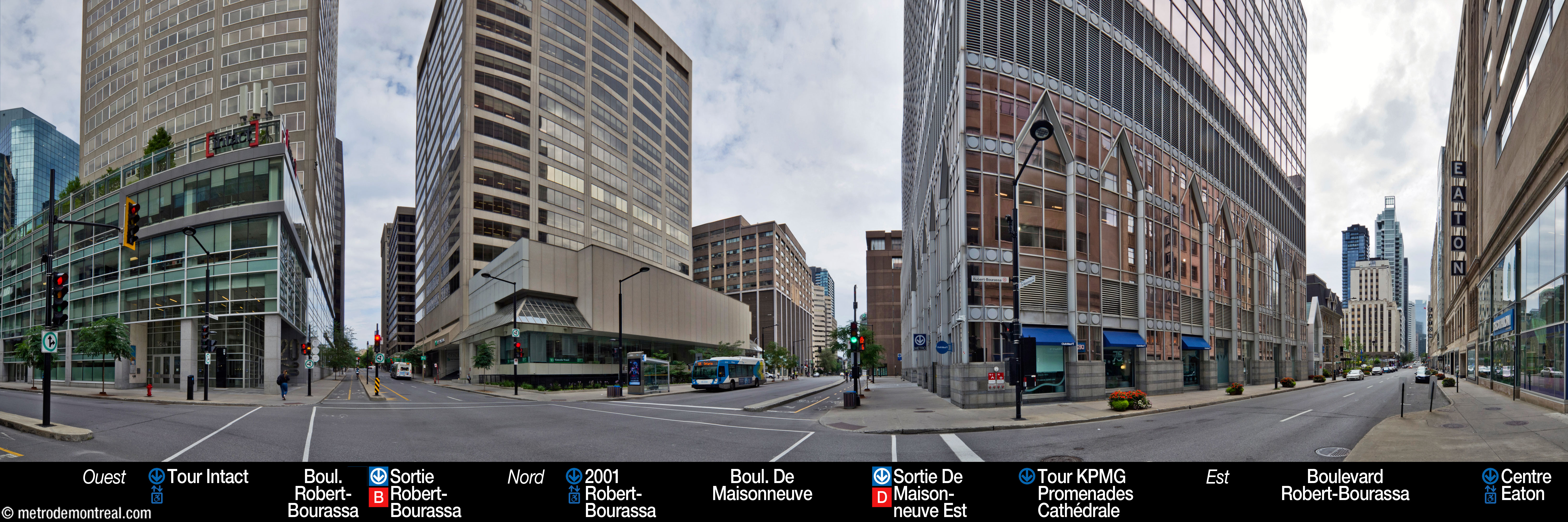 McGill - Alentours de la station (partie centrale) McGill - Alentours de la station (partie centrale)