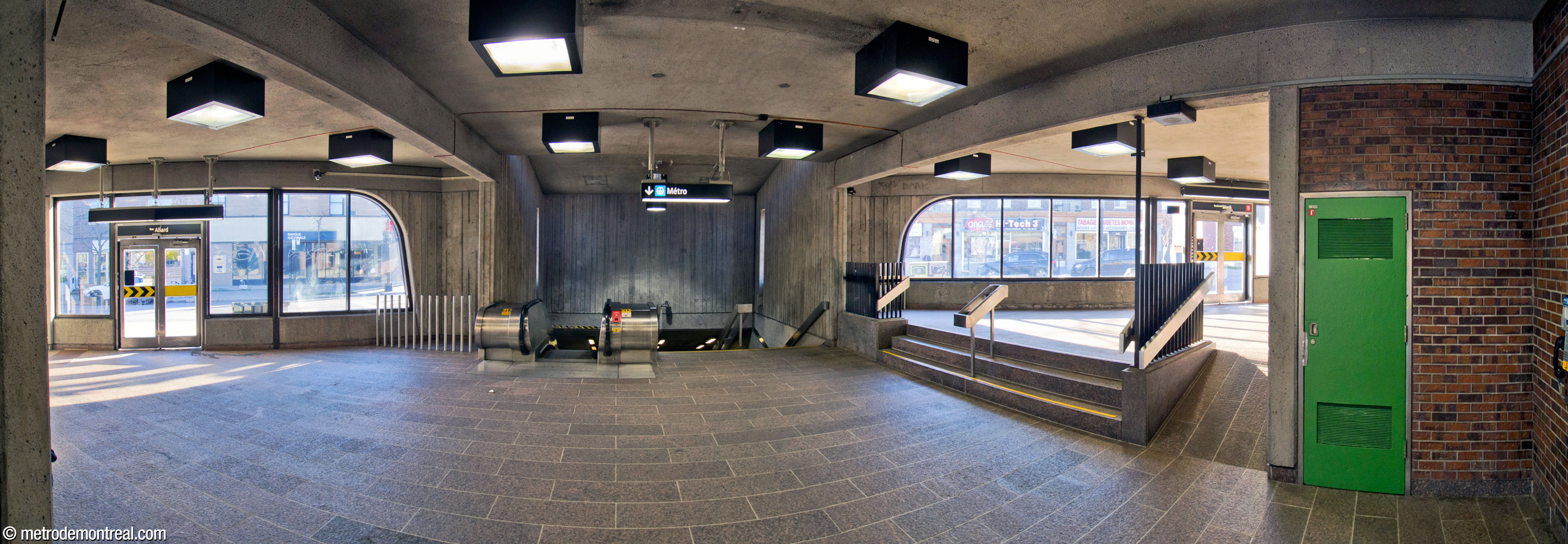 Panorama of the interior of the Monk Nord headhouse.