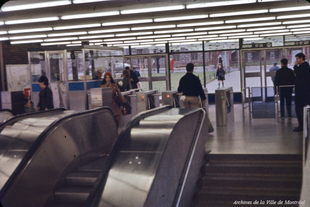Interior of the station's original headhouse.