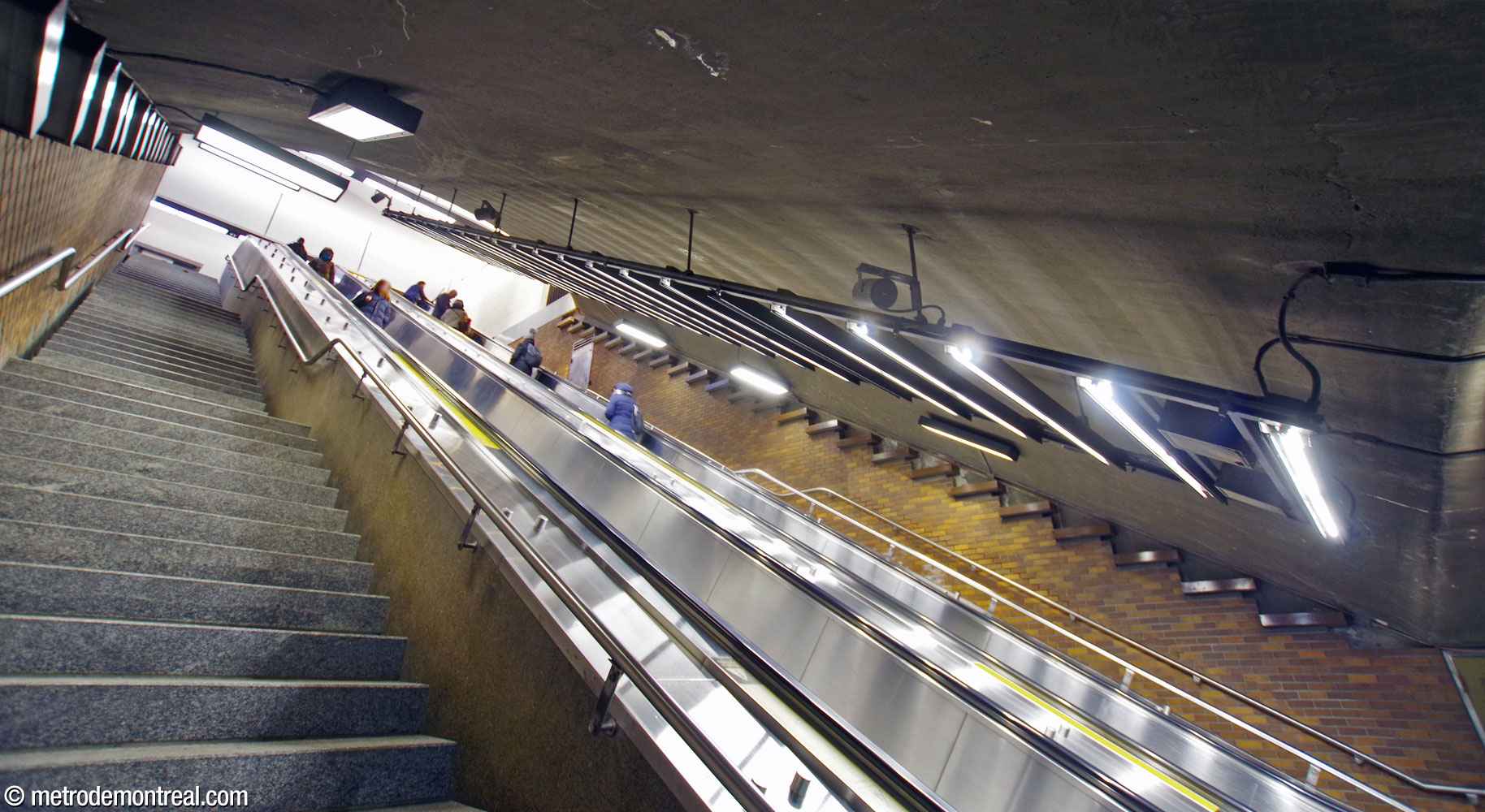 The original stairwell between the transept and street level.