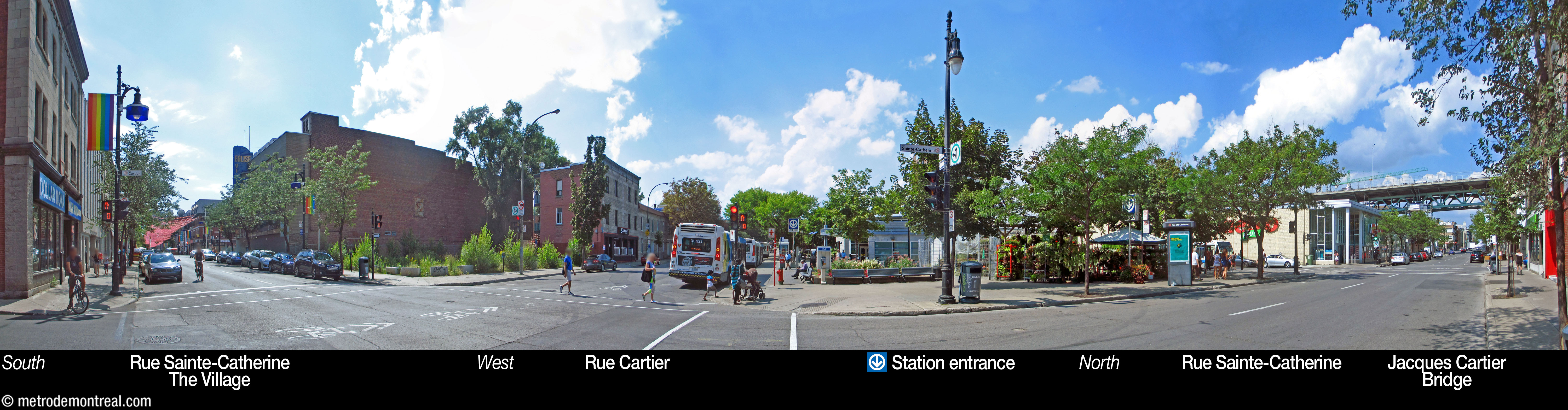 Papineau - Station surroundings Papineau - Station surroundings