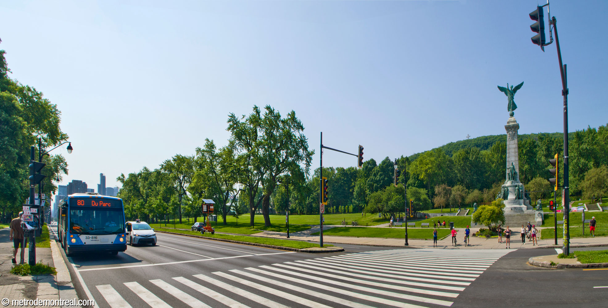 L'avenue du Parc, près du parc du Mont-Royal.