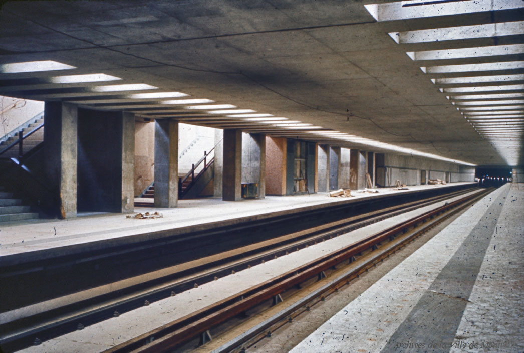 Les quais en chantier.