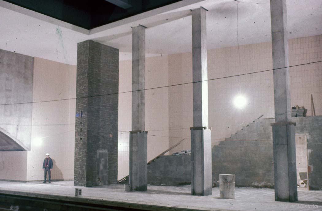 Le grand volume en chantier, 1965.