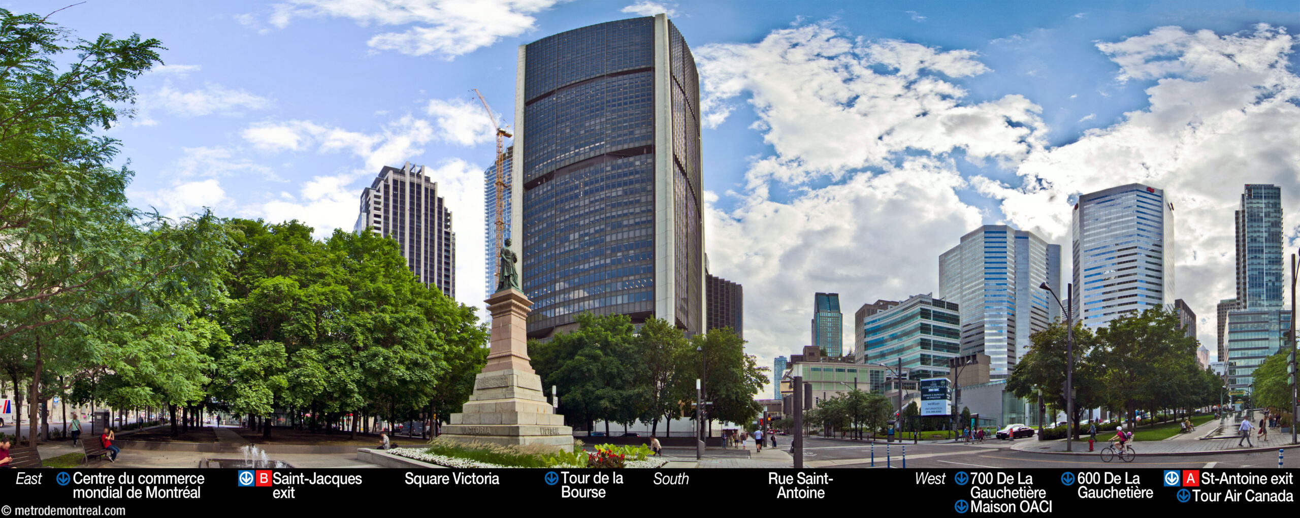 Square-Victoria–OACI - Station surroundings (south) Square-Victoria–OACI - Station surroundings (south)