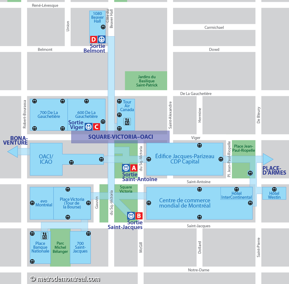 Square-Victoria–OACI - Ville souterraine Square-Victoria–OACI - Ville souterraine