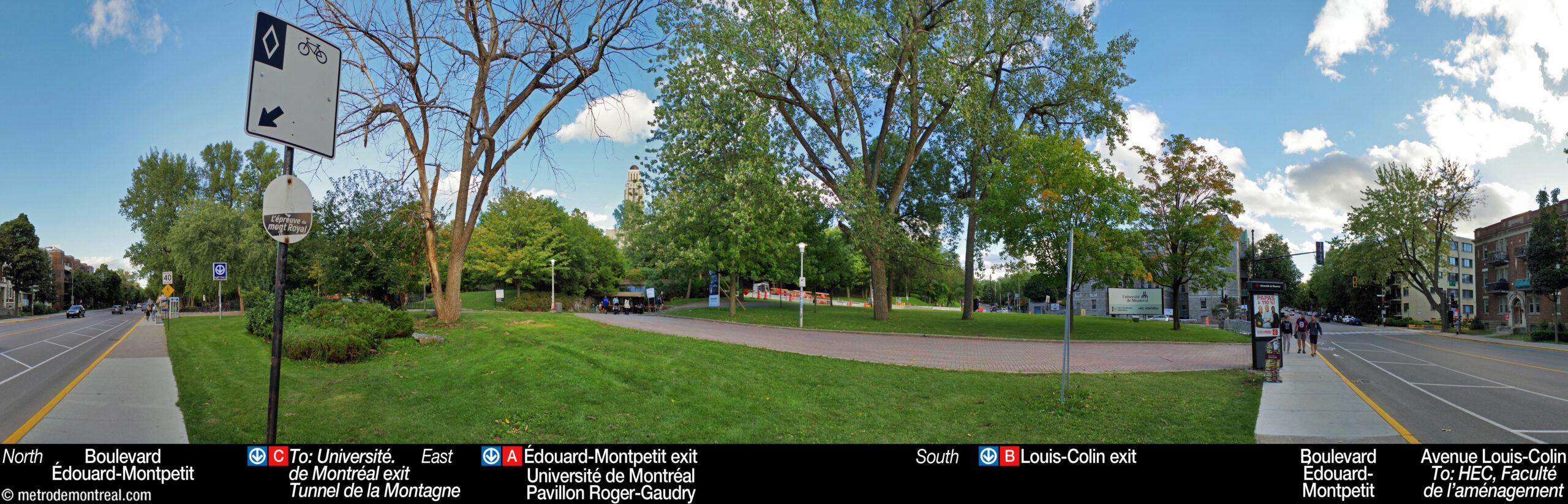 Université-de-Montréal - Station surroundings Université-de-Montréal - Station surroundings