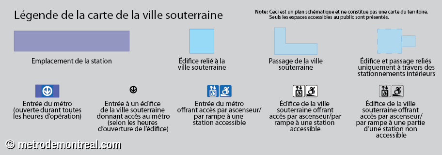 Légende de la carte de la ville souterraine Légende de la carte de la ville souterraine