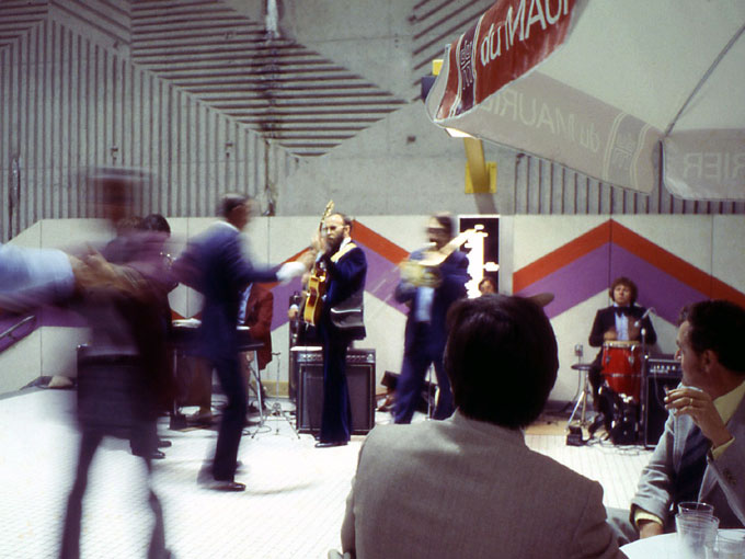 The party celebrating the inauguration of the station in 1978