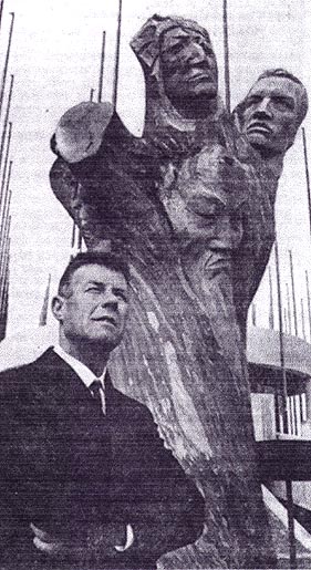 Joseph Rifesser at Expo with The Tree of Life