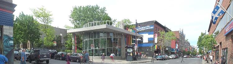 Panorama of Beaudry metro