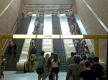 Escalator at Côte-Vertu