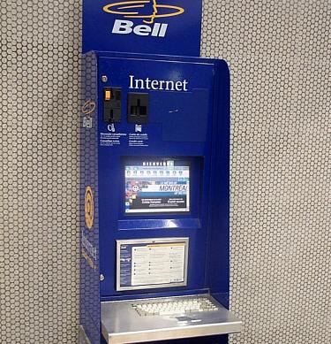 Internet access at Berri-UQAM station