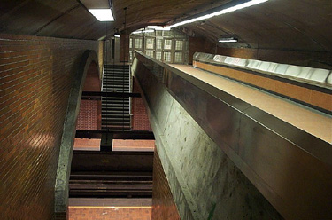 Doors from the emergency exit