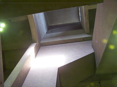 View of the central light shaft