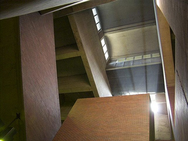 View of the central light shaft