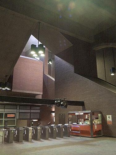 View of the central light shaft