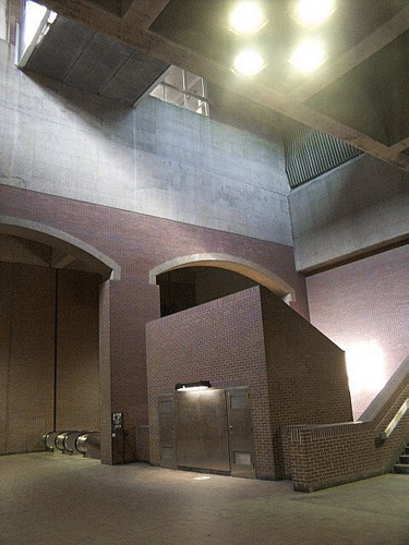 View of the central light shaft