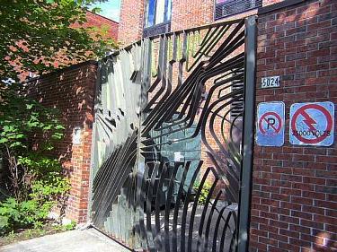 Sculptural gate by Jean-Paul Beaulieu