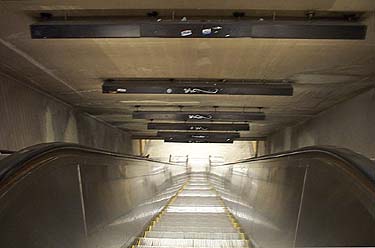 Escalator to Belmont exit