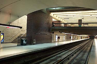 Main volume of the platform looking east