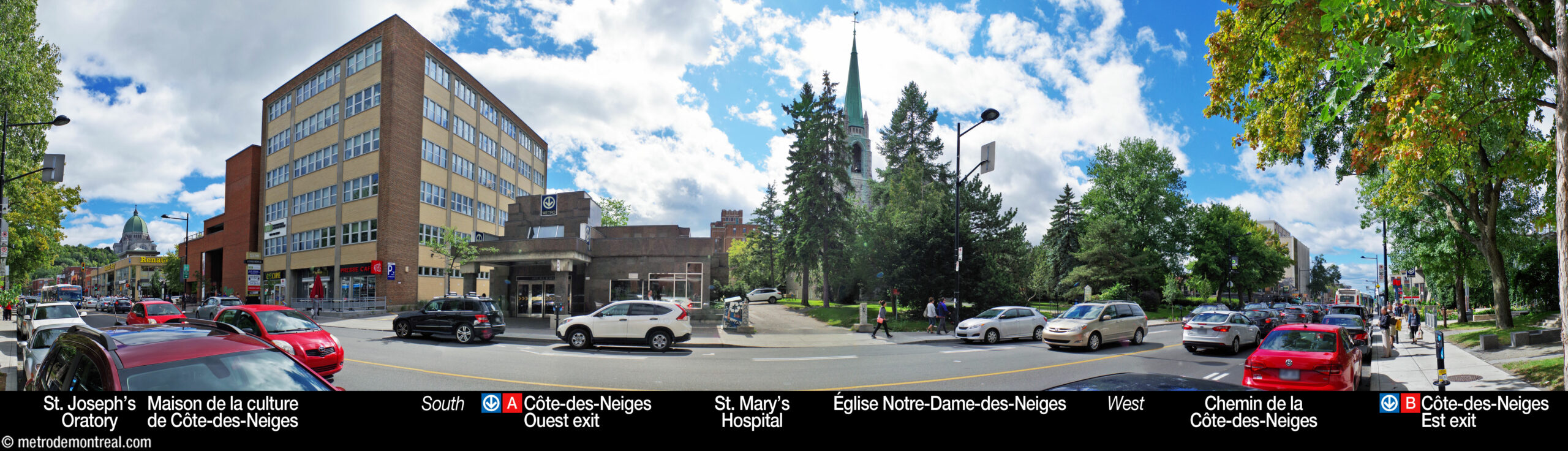 Côte-des-Neiges - Station surroundings Côte-des-Neiges - Station surroundings
