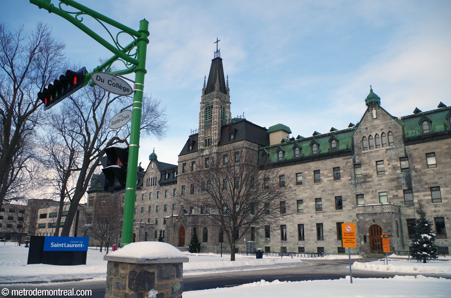 Le cégep de Saint-Laurent.