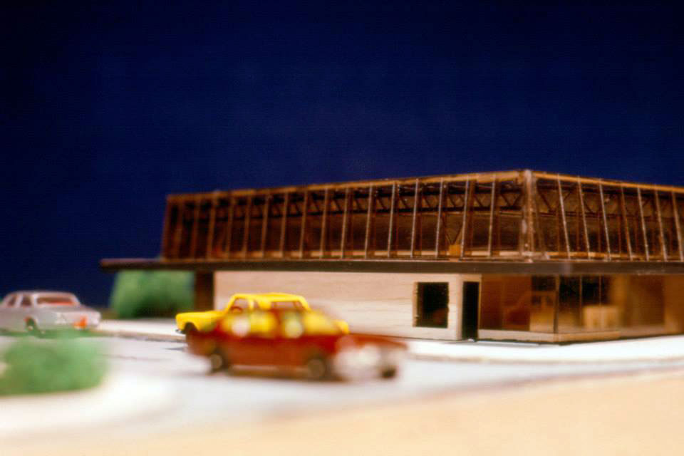 Maquette architecturale de la station.