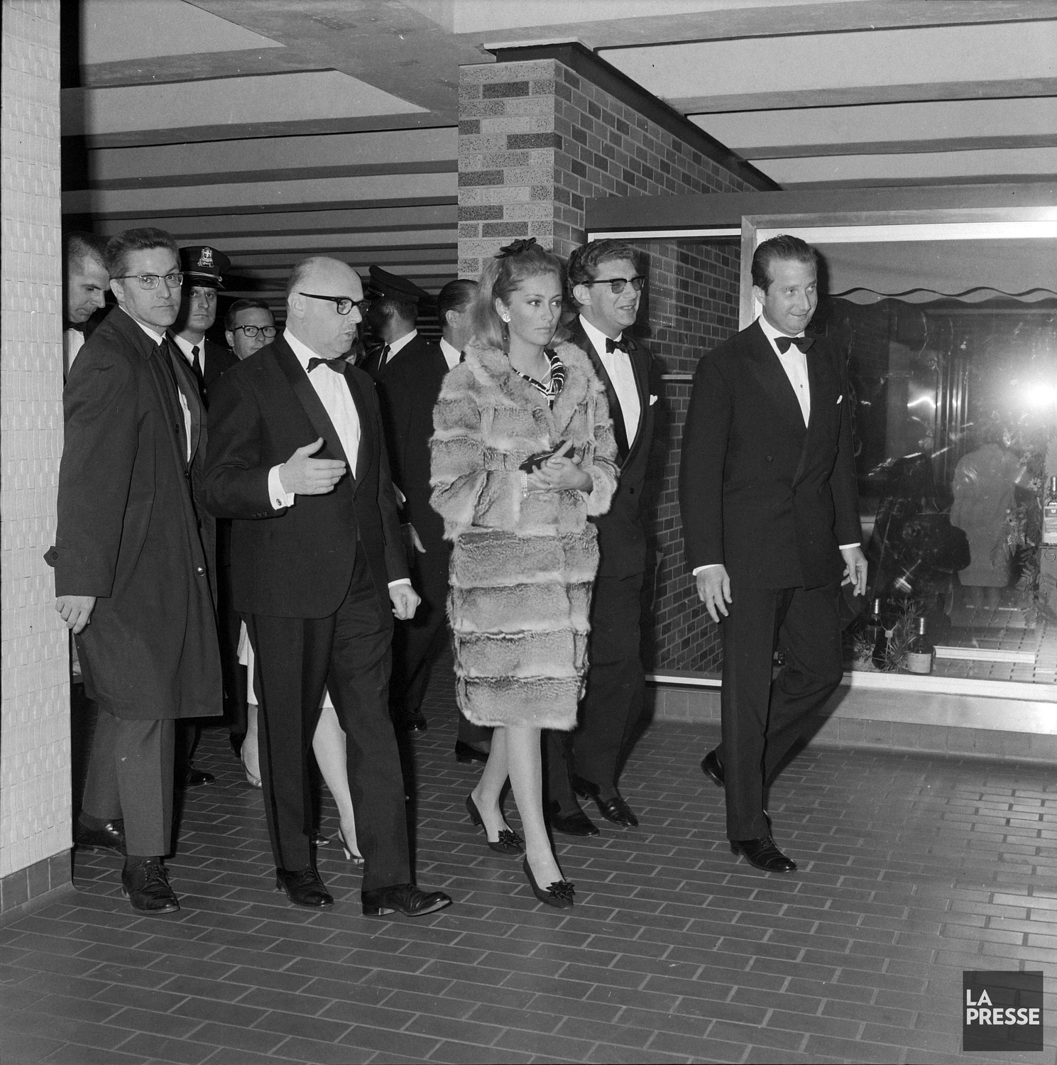 The future King Albert II (right) and Queen Paola of Belgium visit the station during Expo 67, accompanied by Mayor Drapeau, on May 8, 1967.