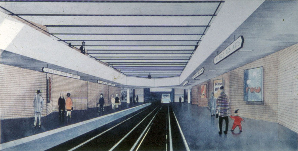 Architectural sketch of the station.
