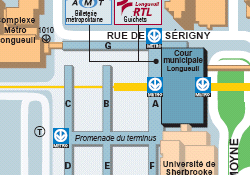 Ville int&eacut;erieure reliée à la station Longueuil-–U-de-S